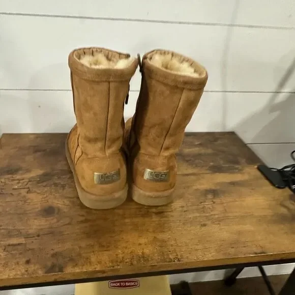 UGG Australia Roslyn ROSLYNN Mouton Boots Short Suede Side Zipper US ZS 6 - Picture 6 of 15